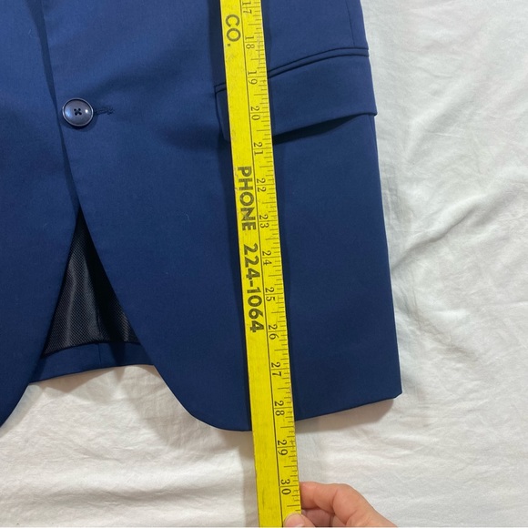 Zara man blazer Men’s 38 blue suit jacket Wool comfort - Picture 13 of 15